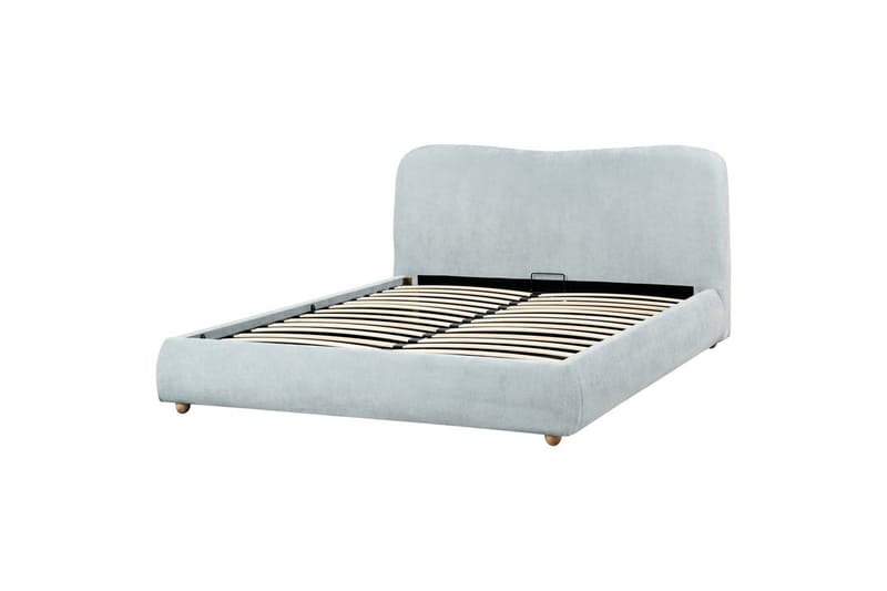 Sänky säilytystilalla Blagnac - Sininen/polyesteri, 160x200 cm - Huonekalut - Sänky - Sänkykehikot & sängynrungot