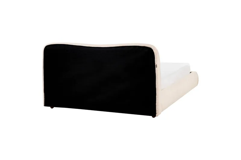 Sänky säilytystilalla Blagnac - Vaaleanbeige/Bouclé, 160x200 cm - Huonekalut - Sänky - Sänkykehikot & sängynrungot