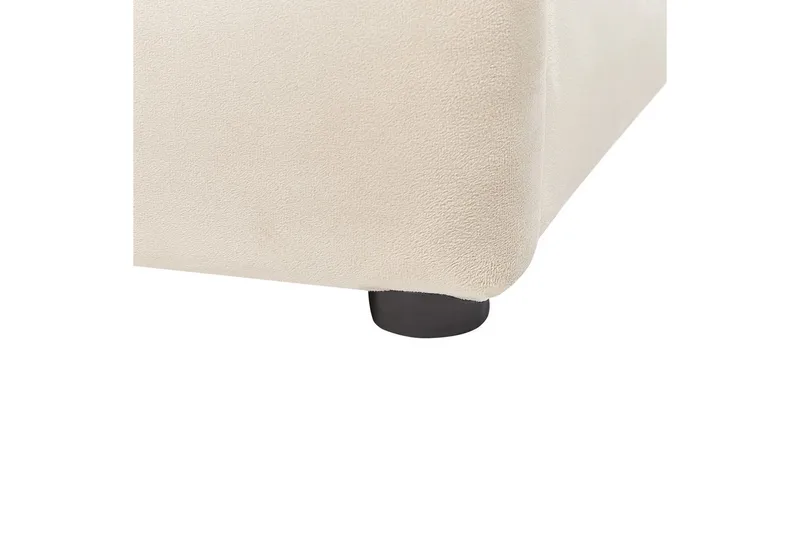 Sänky säilytystilalla Bousse - Beige/Sametti, 180x200 cm - Huonekalut - Sänky - Sänkykehikot & sängynrungot
