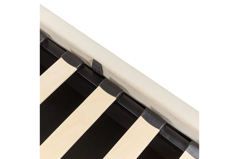 Sänky säilytystilalla Bousse - Beige/Sametti, 180x200 cm - Huonekalut - Sänky - Sänkykehikot & sängynrungot