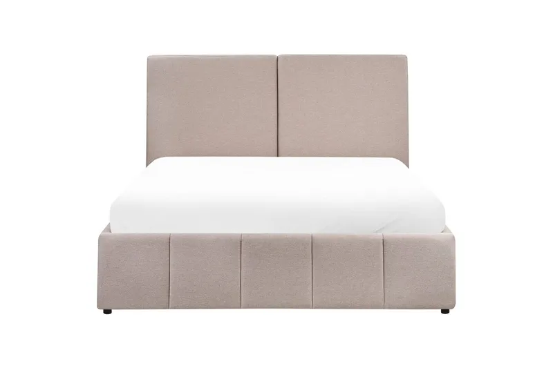 Sänky säilytystilalla Castelnavet - Beige, musta, 160x200 cm - Huonekalut - Sänky - Sänkykehikot & sängynrungot