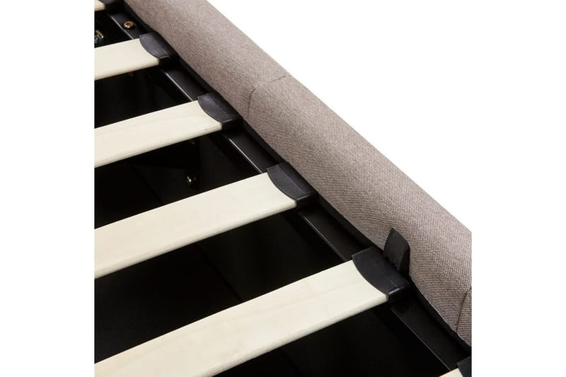 Sänky säilytystilalla Castelnavet - Beige, musta, 180x200 cm - Huonekalut - Sänky - Sänkykehikot & sängynrungot