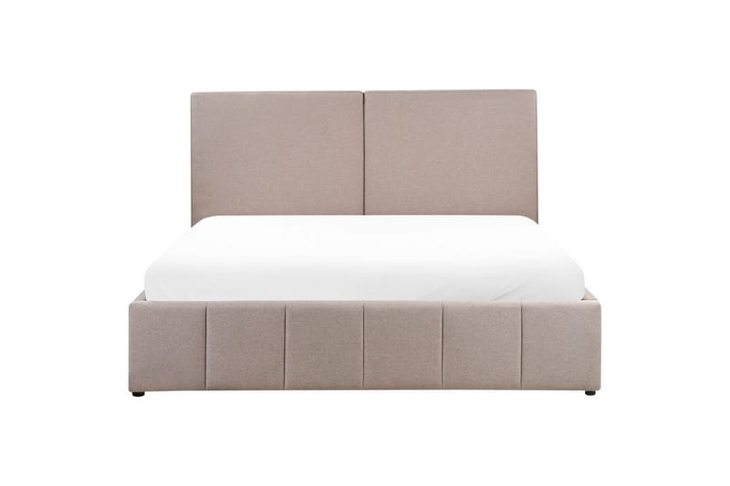 Sänky säilytystilalla Castelnavet - Beige, musta, 180x200 cm - Huonekalut - Sänky - Sänkykehikot & sängynrungot