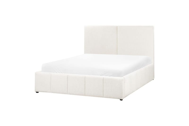 Sänky säilytystilalla Castelnavet - Valkoinen, Musta, 160x200 cm - Huonekalut - Sänky - Sänkykehikot & sängynrungot