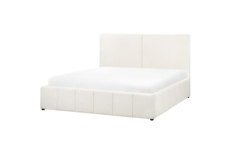 Sänky säilytystilalla Castelnavet - Valkoinen, Musta, 180x200 cm - Huonekalut - Sänky - Sänkykehikot & sängynrungot