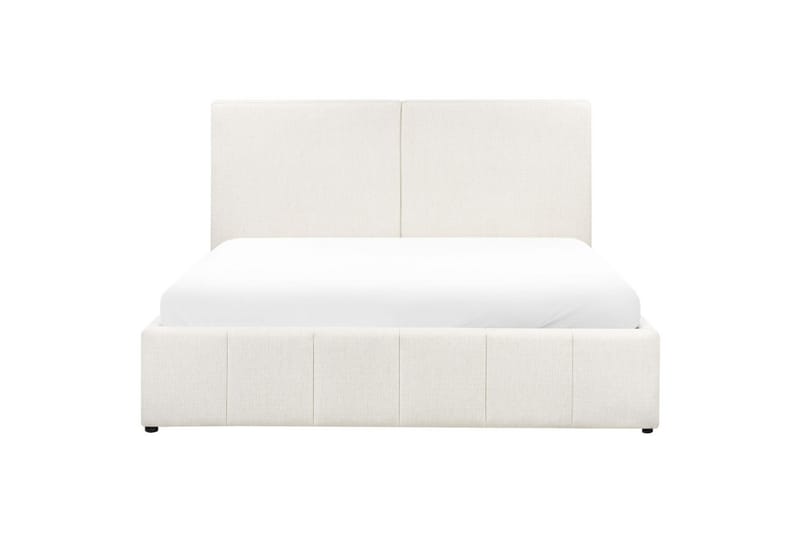 Sänky säilytystilalla Castelnavet - Valkoinen, Musta, 180x200 cm - Huonekalut - Sänky - Sänkykehikot & sängynrungot