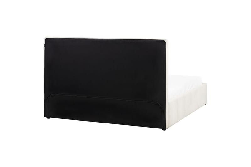 Sänky säilytystilalla Castelnavet - Valkoinen, Musta, 180x200 cm - Huonekalut - Sänky - Sänkykehikot & sängynrungot