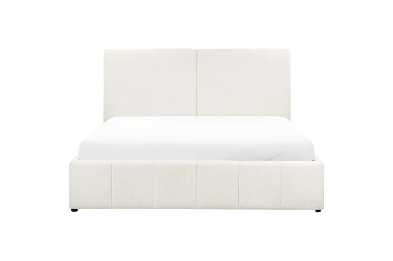 Sänky säilytystilalla Castelnavet - Valkoinen, Musta, 180x200 cm - Huonekalut - Sänky - Sänkykehikot & sängynrungot