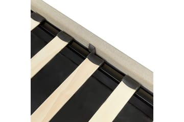 Sänky säilytystilalla Dreux - Beige, musta, 140x200 cm - Huonekalut - Sänky - Sänkykehikot & sängynrungot