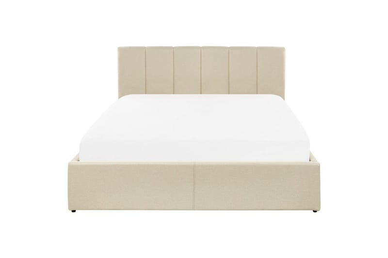 Sänky säilytystilalla Dreux - Beige, musta, 140x200 cm - Huonekalut - Sänky - Sänkykehikot & sängynrungot