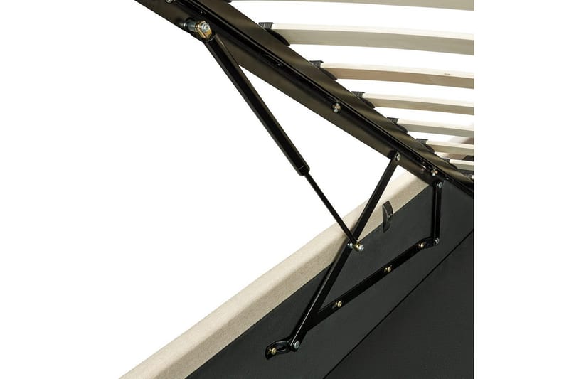 Sänky säilytystilalla Dreux - Beige, musta, 140x200 cm - Huonekalut - Sänky - Sänkykehikot & sängynrungot