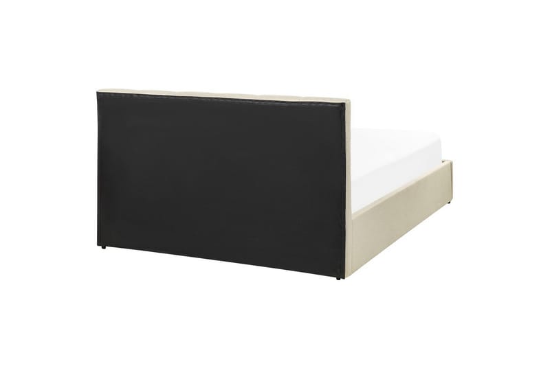Sänky säilytystilalla Dreux - Beige, musta, 140x200 cm - Huonekalut - Sänky - Sänkykehikot & sängynrungot