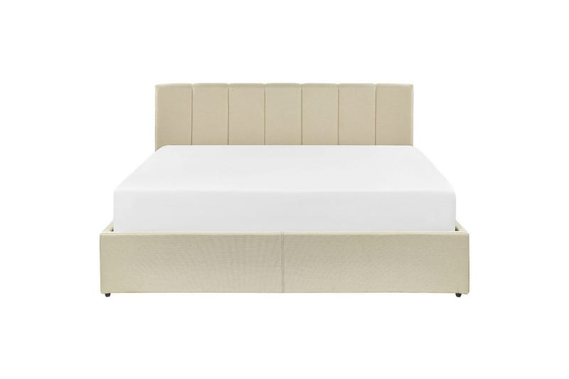 Sänky säilytystilalla Dreux - Beige, musta, 160x200 cm - Huonekalut - Sänky - Sänkykehikot & sängynrungot