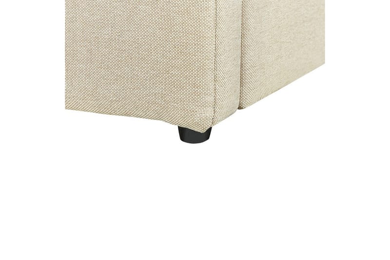 Sänky säilytystilalla Dreux - Beige, musta, 180x200 cm - Huonekalut - Sänky - Sänkykehikot & sängynrungot