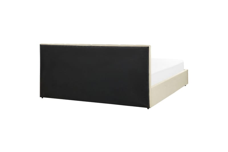 Sänky säilytystilalla Dreux - Beige, musta, 180x200 cm - Huonekalut - Sänky - Sänkykehikot & sängynrungot