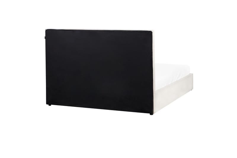 Sänky säilytystilalla Lagord - Luonnonvalkoinen, Musta, 160x200 cm - Huonekalut - Sänky - Sänkykehikot & sängynrungot