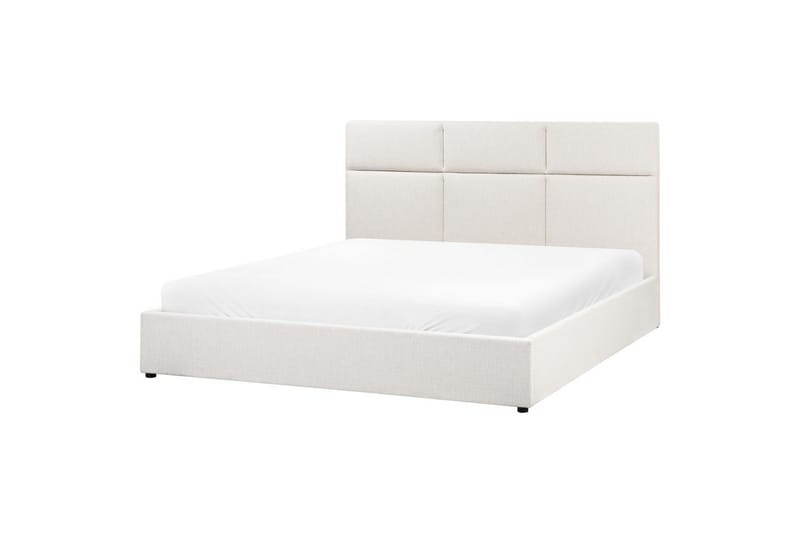 Sänky säilytystilalla Lagord - Luonnonvalkoinen, Musta, 180x200 cm - Huonekalut - Sänky - Sänkykehikot & sängynrungot