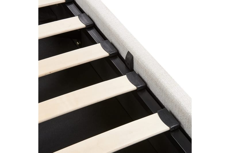 Sänky säilytystilalla Lagord - Luonnonvalkoinen, Musta, 180x200 cm - Huonekalut - Sänky - Sänkykehikot & sängynrungot