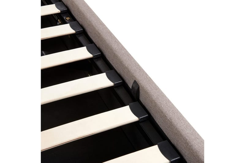 Sänky säilytystilalla Lagord - Taupe, musta, 160x200 cm - Huonekalut - Sänky - Sänkykehikot & sängynrungot