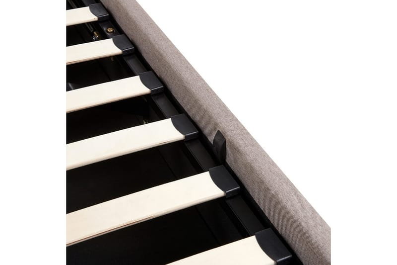 Sänky säilytystilalla Lagord - Taupe, musta, 180x200 cm - Huonekalut - Sänky - Sänkykehikot & sängynrungot