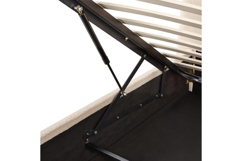 Sänky säilytystilalla Lavaur - Beige/bouclé, Beige/Bouclé, 160x200 cm - Huonekalut - Sänky - Sänkykehikot & sängynrungot