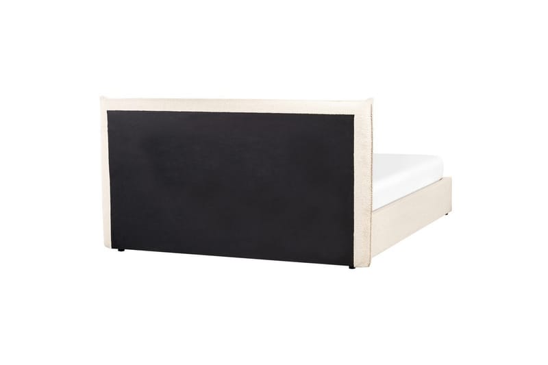 Sänky säilytystilalla Lavaur - Beige/bouclé, Beige/Bouclé, 160x200 cm - Huonekalut - Sänky - Sänkykehikot & sängynrungot