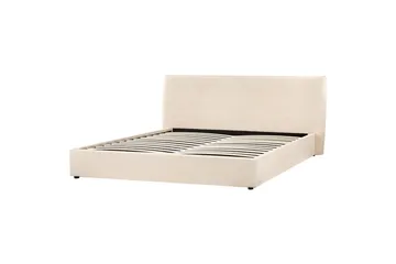 Sänky säilytystilalla Lavaur - Beige/bouclé, Beige/Bouclé, 180x200 cm - Huonekalut - Sänky - Sänkykehikot & sängynrungot
