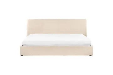 Sänky säilytystilalla Lavaur - Beige/bouclé, Beige/Bouclé, 180x200 cm - Huonekalut - Sänky - Sänkykehikot & sängynrungot