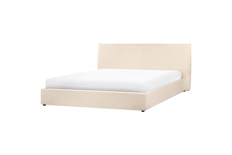 Sänky säilytystilalla Lavaur - Beige/bouclé, Beige/Bouclé, 180x200 cm - Huonekalut - Sänky - Sänkykehikot & sängynrungot