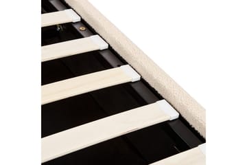 S änky säilytystilalla Lavaur - Beige/bouclé, Beige/Bouclé, 180x200 cm - Huonekalut - Sänky - Sänkykehikot & sängynrungot