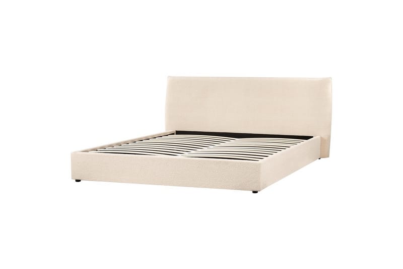Sänky säilytystilalla Lavaur - Beige/bouclé, Beige/Bouclé, 180x200 cm - Huonekalut - Sänky - Sänkykehikot & sängynrungot