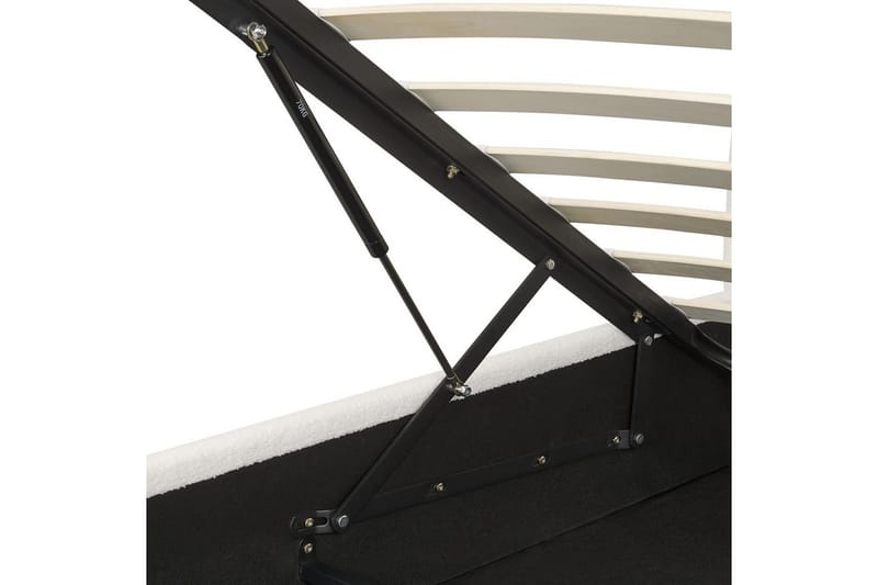 Sänky säilytystilalla Lavaur - Valkoinen/Bouclé, 160x200 cm - Huonekalut - Sänky - Sänkykehikot & sängynrungot