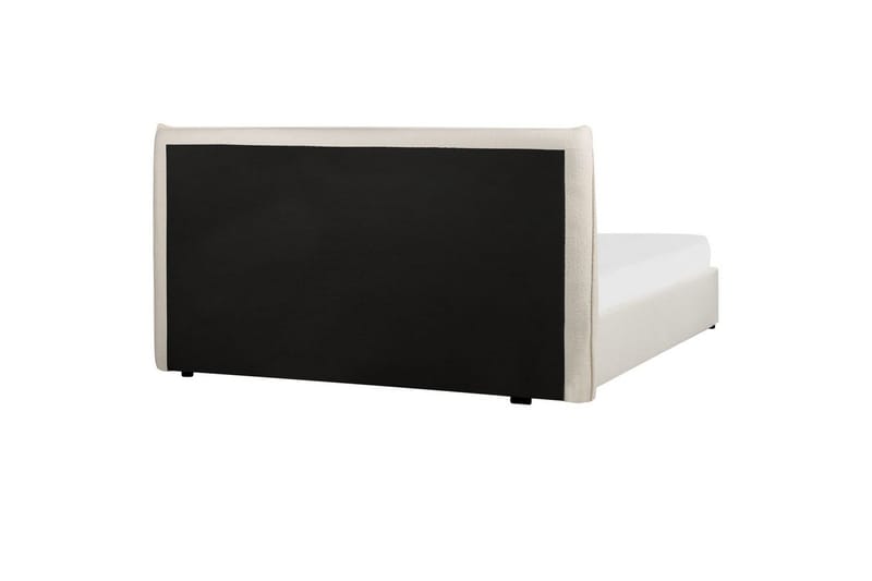 Sänky säilytystilalla Lavaur - Valkoinen/Bouclé, 160x200 cm - Huonekalut - Sänky - Sänkykehikot & sängynrungot