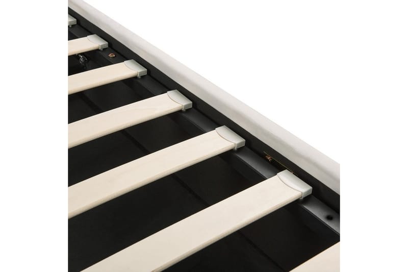 Sänky säilytystilalla Lavaur - Valkoinen/Sametti, 160x200 cm - Huonekalut - Sänky - Sänkykehikot & sängynrungot