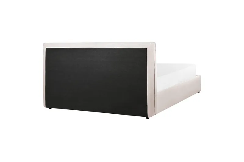 Sänky säilytystilalla Lavaur - Valkoinen/Sametti, 160x200 cm - Huonekalut - Sänky - Sänkykehikot & sängynrungot