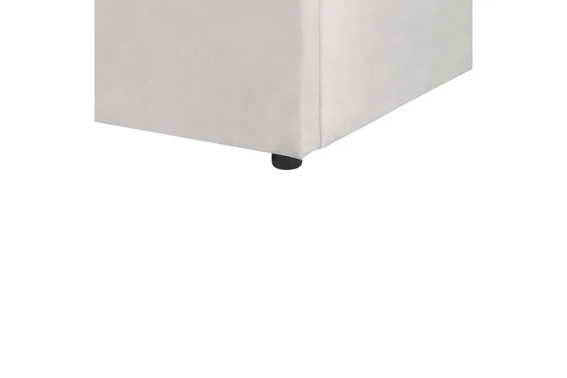 Sänky säilytystilalla Lavaur - Valkoinen/Sametti, 180x200 cm - Huonekalut - Sänky - Sänkykehikot & sängynrungot