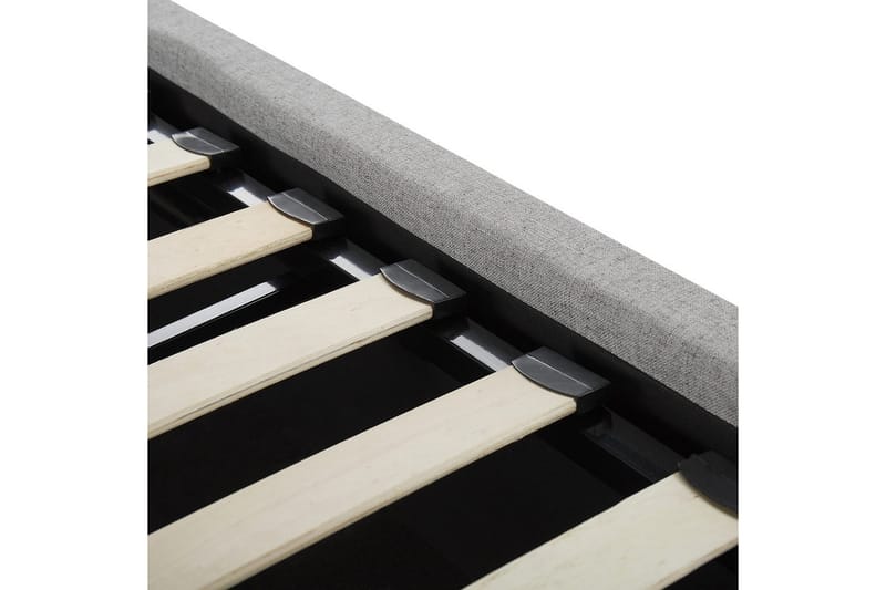 Sänky säilytystilalla Lorient - Harmaa/Polyesteri, Harmaa/polyesteri, 140x200 cm - Huonekalut - Sänky - Sänkykehikot & sängynrungot