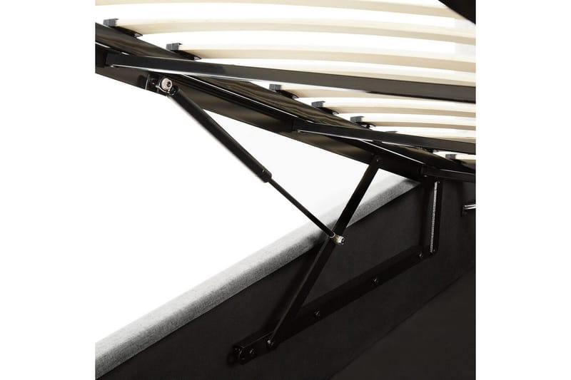 Sänky säilytystilalla Lorient - Harmaa/Polyesteri, Harmaa/polyesteri, 180x200 cm - Huonekalut - Sänky - Sänkykehikot & sängynrungot