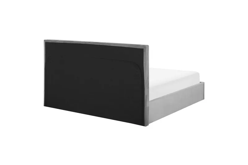 Sänky säilytystilalla Lorient - Harmaa/Sametti, Harmaa/sametti, 160x200 cm - Huonekalut - Sänky - Sänkykehikot & sängynrungot