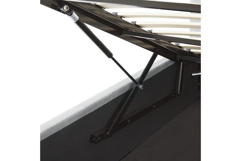 Sänky säilytystilalla Lorient - Harmaa/Sametti, Harmaa/sametti, 160x200 cm - Huonekalut - Sänky - Sänkykehikot & sängynrungot