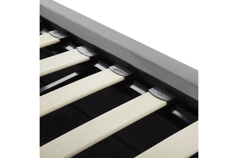 Sänky säilytystilalla Lorient - Harmaa/Sametti, Harmaa/sametti, 160x200 cm - Huonekalut - Sänky - Sänkykehikot & sängynrungot