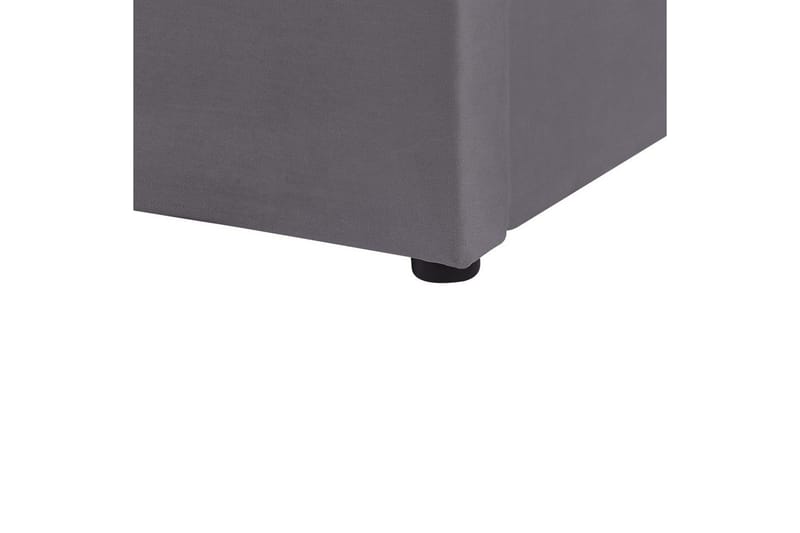 Sänky säilytystilalla Lubbon - Harmaa, Hopea, 140x200 cm - Huonekalut - Sänky - Sänkykehikot & sängynrungot