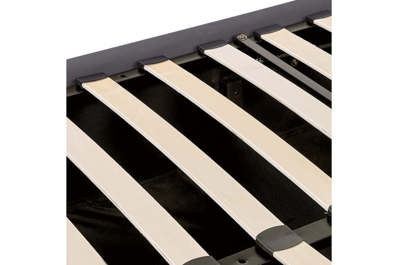 Sänky säilytystilalla Lubbon - Harmaa, Hopea, 140x200 cm - Huonekalut - Sänky - Sänkykehikot & sängynrungot