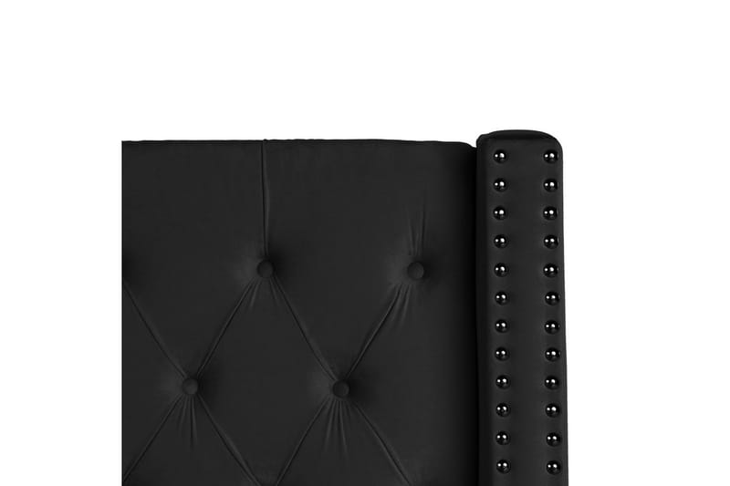 Sänky säilytystilalla Lubbon - Musta, Hopea, 160x200 cm - Huonekalut - Sänky - Sänkykehikot & sängynrungot