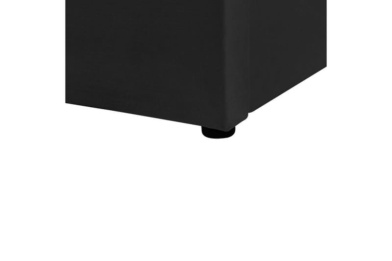 Sänky säilytystilalla Lubbon - Musta, Hopea, 180x200 cm - Huonekalut - Sänky - Sänkykehikot & sängynrungot