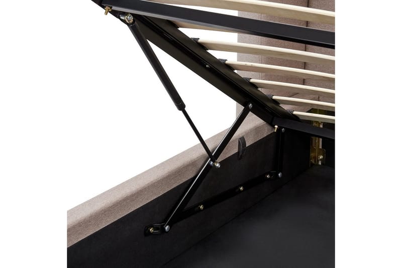 Sänky säilytystilalla Monestier - Beige, 180x200 cm - Huonekalut - Sänky - Sänkykehikot & sängynrungot