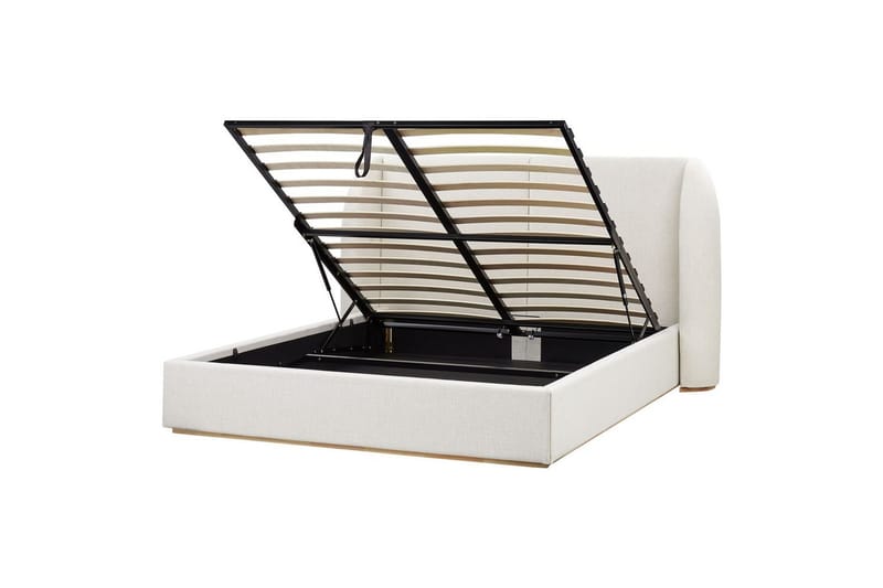 Sänky säilytystilalla Monestier, Valkoinen, 160x200 cm