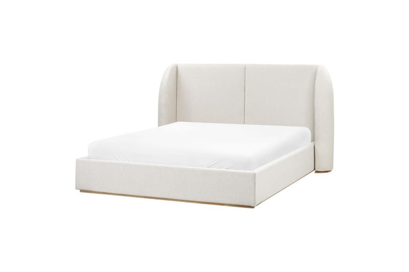 Sänky säilytystilalla Monestier - Valkoinen, 160x200 cm - Huonekalut - Sänky - Sänkykehikot & sängynrungot