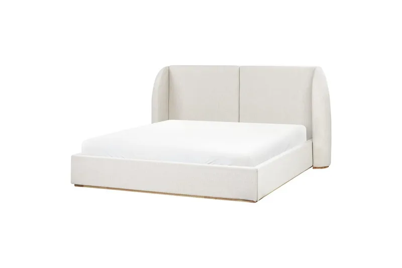 Sänky säilytystilalla Monestier - Valkoinen, 180x200 cm - Huonekalut - Sänky - Sänkykehikot & sängynrungot