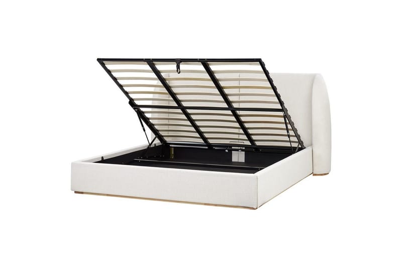 Sänky säilytystilalla Monestier, Valkoinen, 180x200 cm